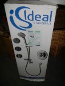 A boxed Ideal Standard shower.
