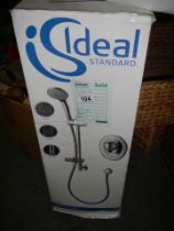 A boxed Ideal Standard shower.