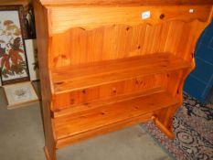 A pine dresser back, COLLECT ONLY.
