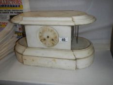An old marble clock for spares, COLLECT ONLY.