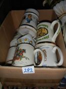 A box of assorted tankards, COLLECT ONLY.