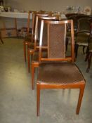 A set of four Nathan furniture dining chairs, COLLECT ONLY.