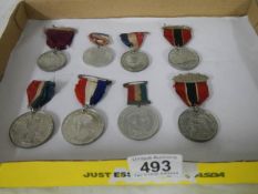 Eight WW2 medals.