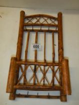 A bamboo letter rack, COLLECT ONLY.