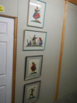 Four framed and glazed Mexican themed prints, collect only