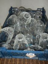 A quantity of wine glasses, COLLECT ONLY.