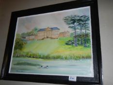 A framed painting entitled 'Attingham Park', COLLECT ONLY.