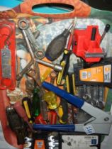 A mixed lot of tools including new.