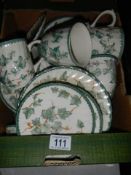 A quantity of ivy patterned tea ware, COLLECT ONLY.