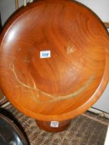 A large wooden dish.