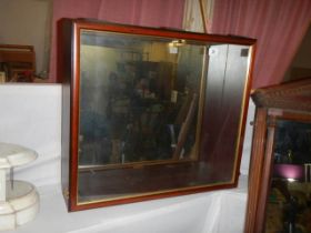A mahogany display case, COLLECT ONLY.
