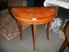 A D Shaped hall table, COLLECT ONLY.
