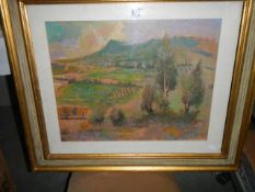A framed and glazed rural scene watercolour signed Barton, COLLECT ONLY