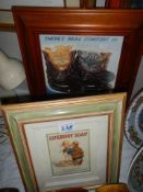 A framed Lifebuoy Soap poster and one other, COLLECT ONLY.