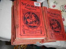 A quantity of early 20th century St' George's magazines.