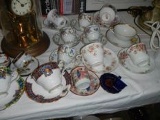 A mixed lot of tea cups and saucers, COLLECT ONLY.