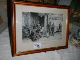 A framed and glazed print entitled 'I Won't' COLLECT ONLY,.