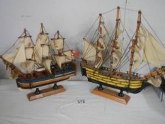 Two good model galleons, COLLECT ONLY.