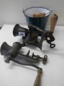 A vintage Spong mincer and other items.