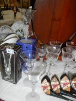 A quantity of cocktail glasses etc.,