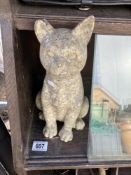 A stone cat garden ornament COLLECT ONLY