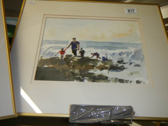 A pair of gilt framed and glazed rural scene water colour signed John Tooley, 47 x 39 cm, COLLECT - Image 4 of 7