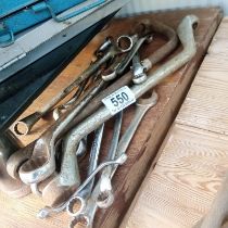 A good lot of quality spanners inc King dick britool
