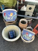 A quantity of stone / glazed pots COLLECT ONLY