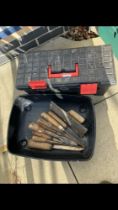 A quantity of heavy duty cold chisels / pry bars COLLECT ONLY