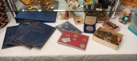 A coin collection including album, Victorian, a quantity of 3D bits, silver Cartwheel penny & coin