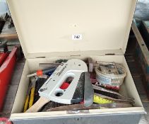 A metal case full of tools COLLECT ONLY