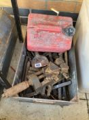 A clamp, cold chisels & petrol can COLLECT ONLY