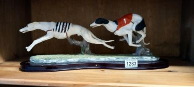 A figure of racing greyhounds COLLECT ONLY