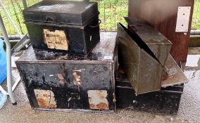 4 metal boxes COLLECT ONLY