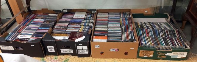 A large collection of jazz, swing, &easy listening etc CD's (4 Boxes)