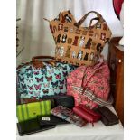 A quantity of ladies bags & handbags