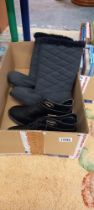 A pair of ladies boots (Size 7) & a pair heeled boots (Size 6)