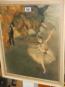 A Framed ballet scene, 46 x 56 cm COLLECT ONLY.