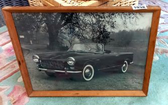 A Large Black & White Lancia Appia convertible photographic picture possibly press photograph Image: