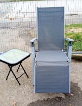 A modern garden recliner / table COLLECT ONLY