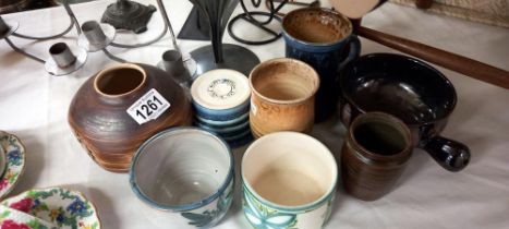 A good lot of Studio pottery etc COLLECT ONLY