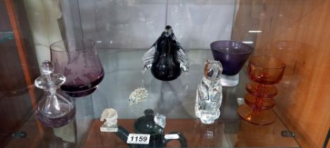 A good lot of art glass including Caithness