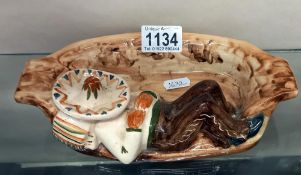 A Jersey pottery Mexican siesta ashtray
