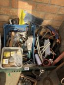 A large box of workshop sundries COLLECT ONLY