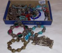 A selection of interesting bangles & other costume jewellery
