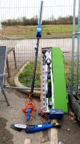 An electric hedge trimmer & A G-tech as new battery COLLECT ONLY
