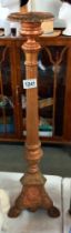 A tall cast iron ormalu style Pritchett candlestick 70cm high COLLECT ONLY