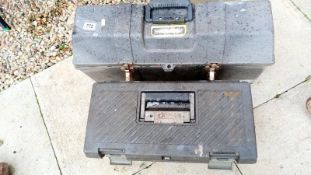 2 Stanley toolboxes including tools COLLECT ONLY