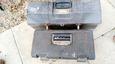 2 Stanley toolboxes including tools COLLECT ONLY