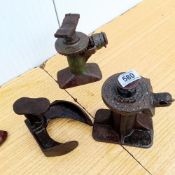 2 Ornamental jacks & A shoe last COLLECT ONLY